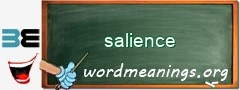 WordMeaning blackboard for salience